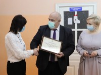 Мостовский СПЦ посетил председатель Гродненской областной организации Белорусского профсоюза работников здравоохранения Владислав Голяк