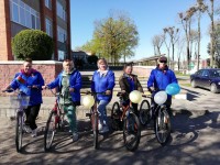 Работники Свислочской центральной районной больницы приняли участие в районном велопробеге